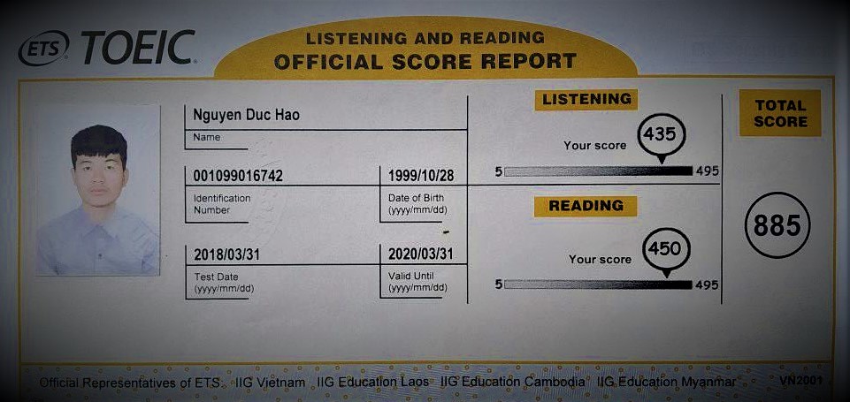 toeic score